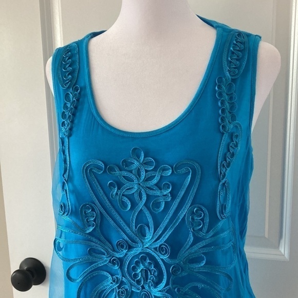 Forgotten Grace small tank top blue NWOT - Picture 3 of 9